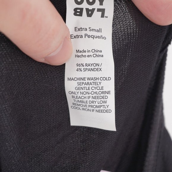 JoyLab NWT Women's Black Super Soft Lightweight Loose Fit Crewneck Sweatshirt XS - Picture 3 of 5